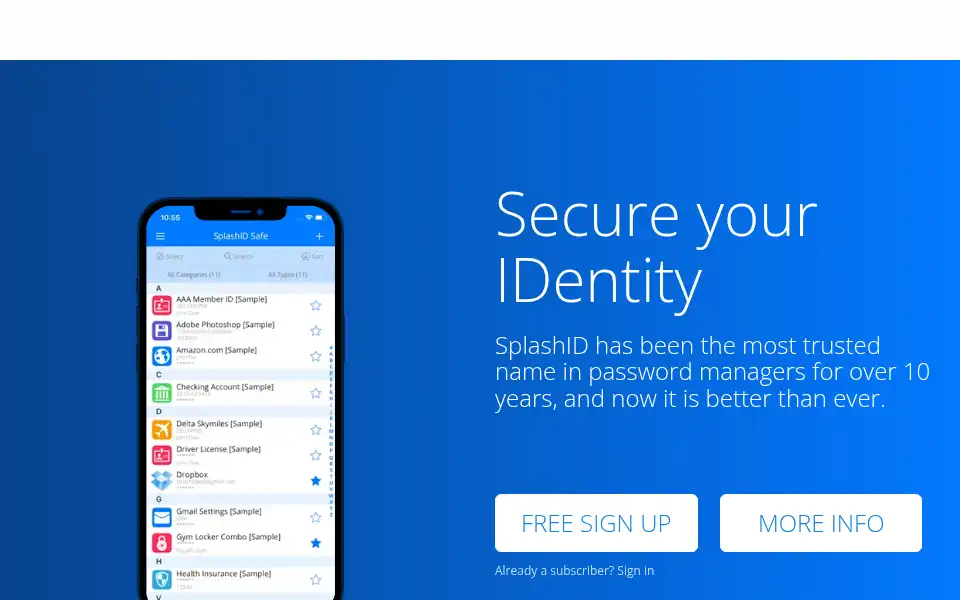 Screenshot of splashdata.com