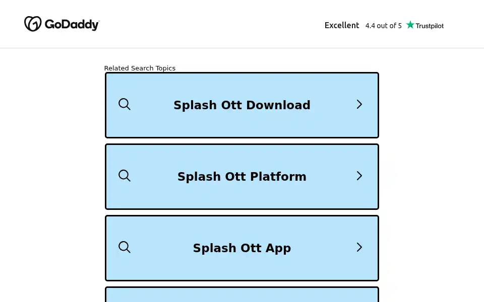 Screenshot of splashott.in
