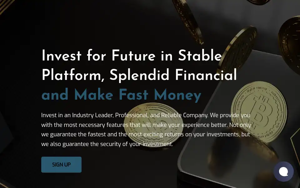Screenshot of splendidfinancial.xyz