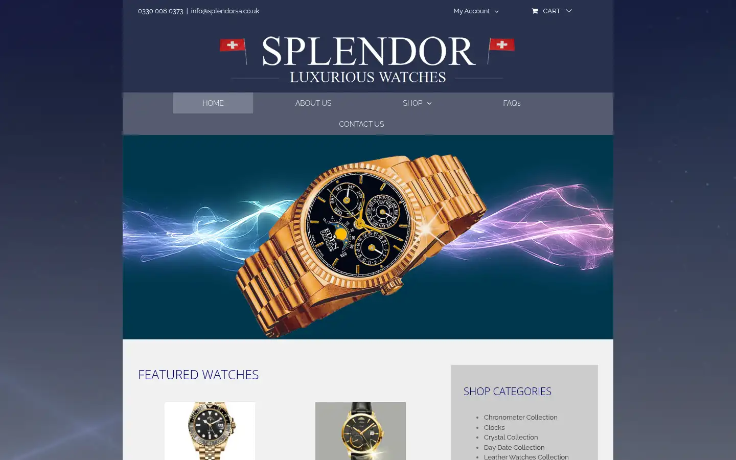 Screenshot of splendorsa.co.uk