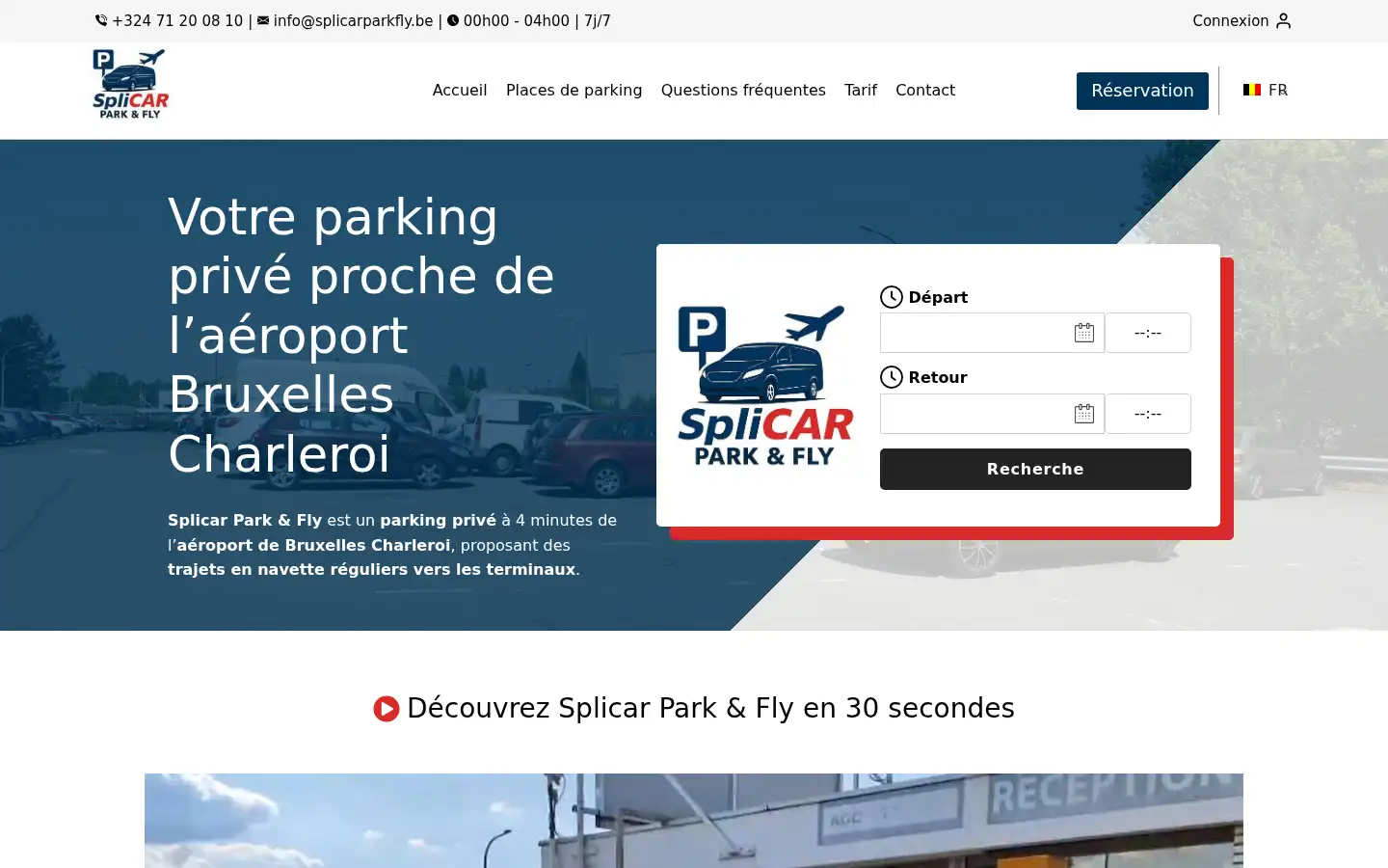 Screenshot of splicarparkfly.be