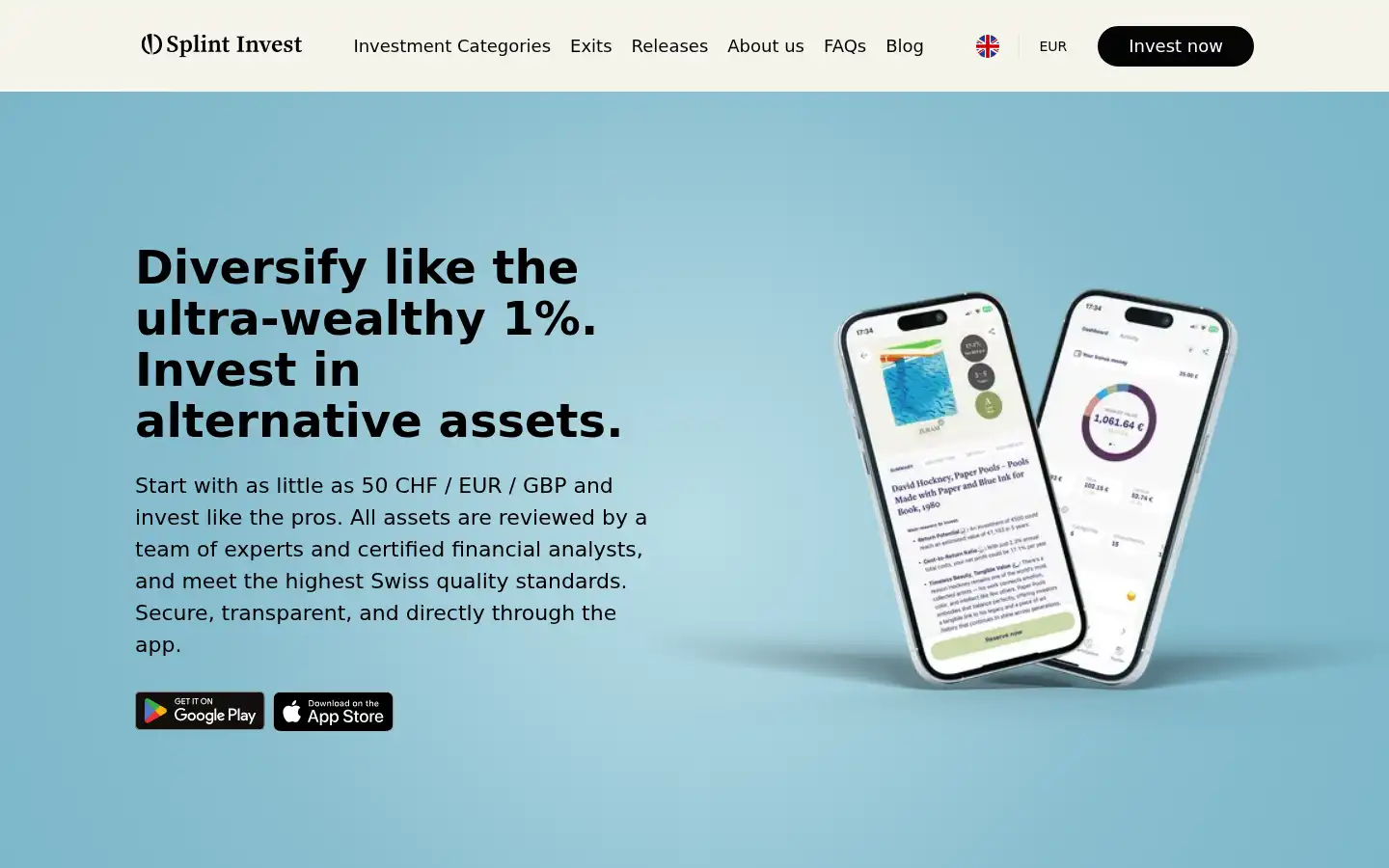 Screenshot of splintinvest.com