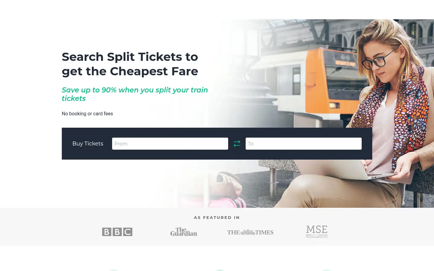 Screenshot of splitmyfare.co.uk