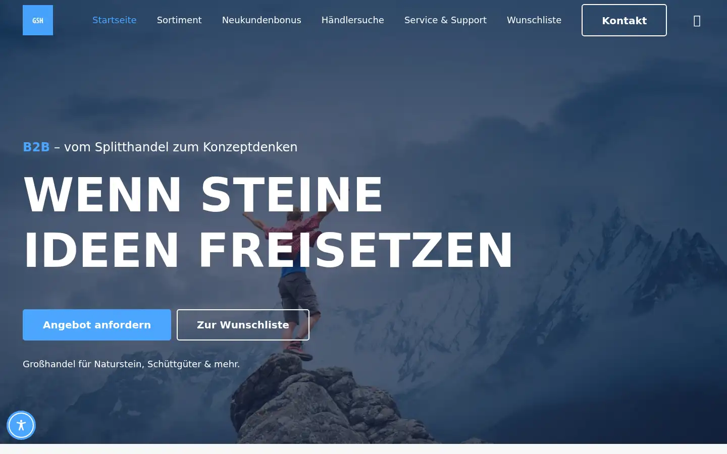 Screenshot of splitthandel.de