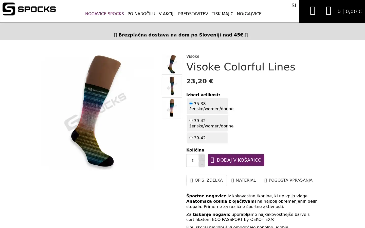 Screenshot of spocks.eu