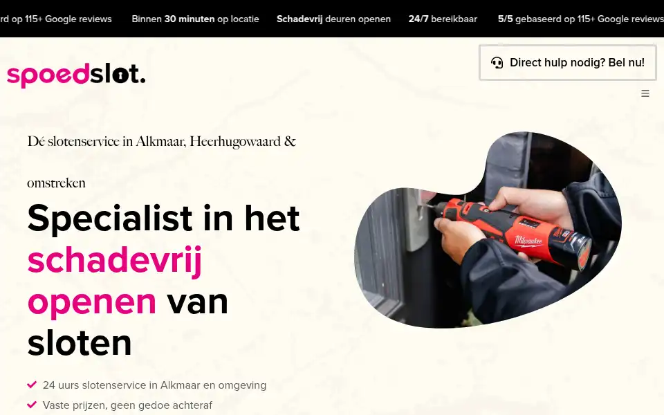 Screenshot of spoedslot.nl