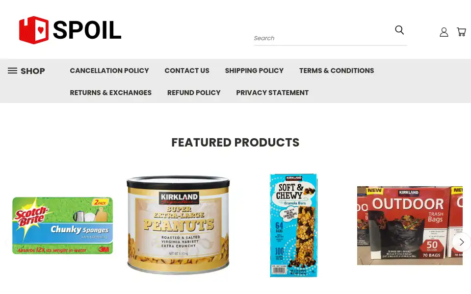Screenshot of spoil.co.nz