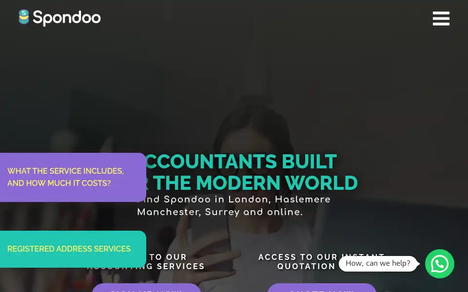 Screenshot of spondoo.co.uk