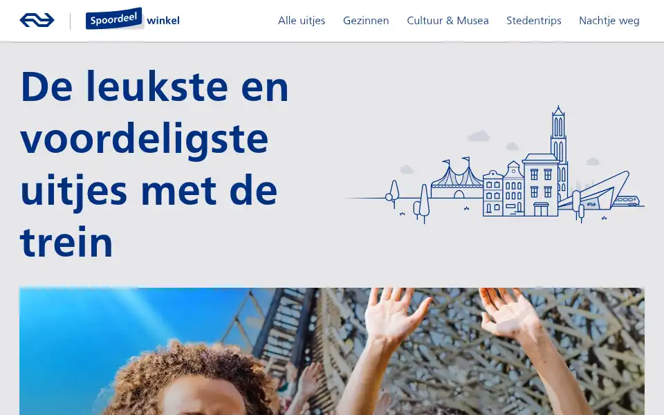 Screenshot of spoordeelwinkel.nl
