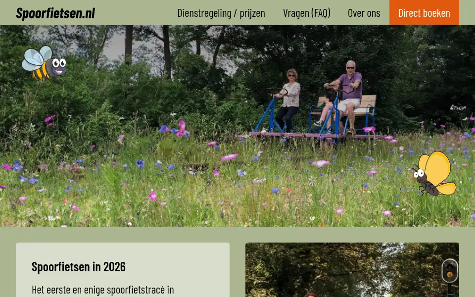 Screenshot of spoorfietsen.nl