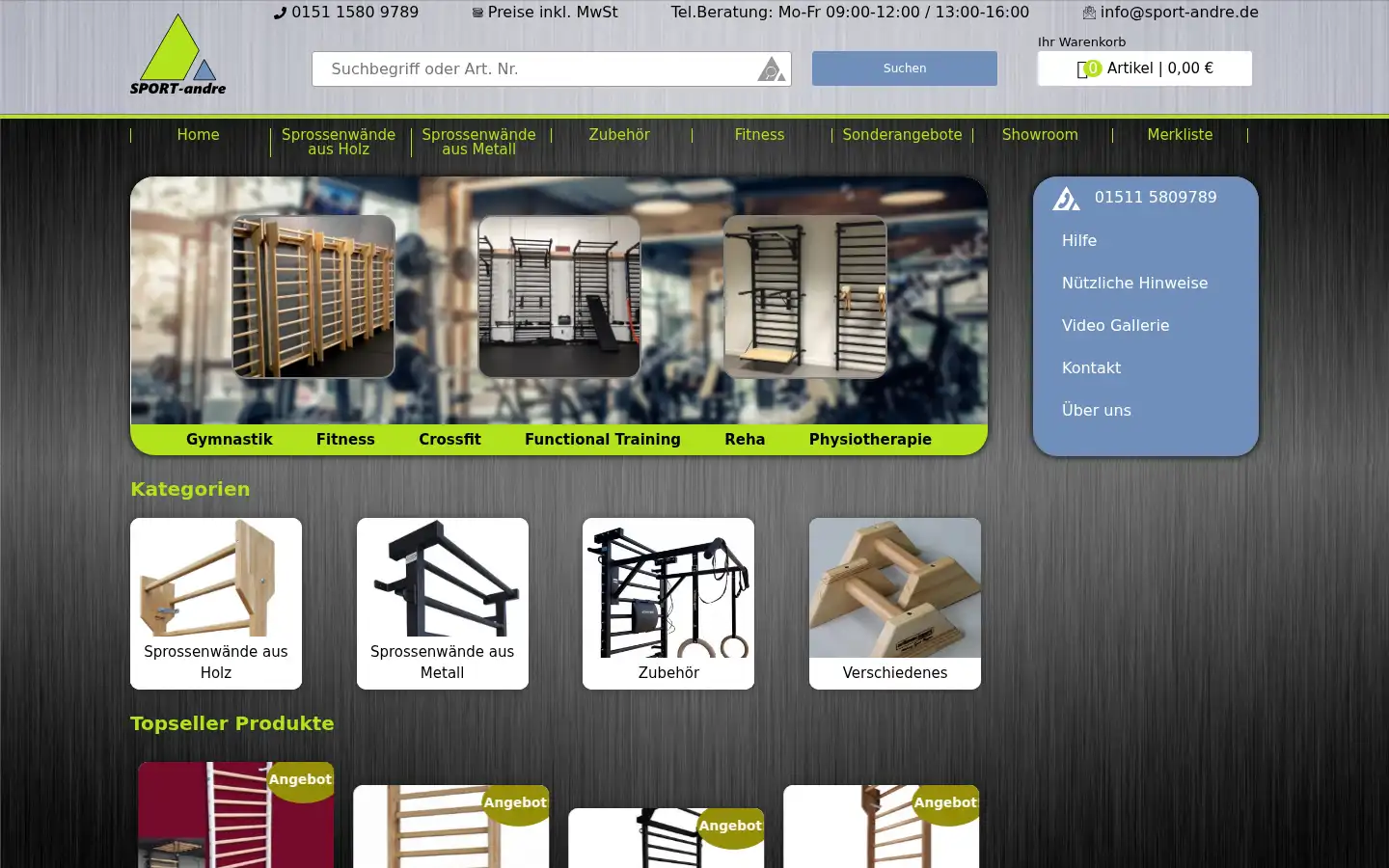 Screenshot of sport-andre.de