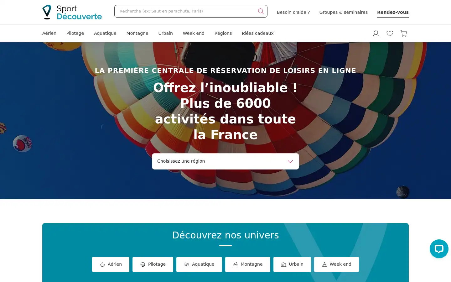 Screenshot of sport-decouverte.com