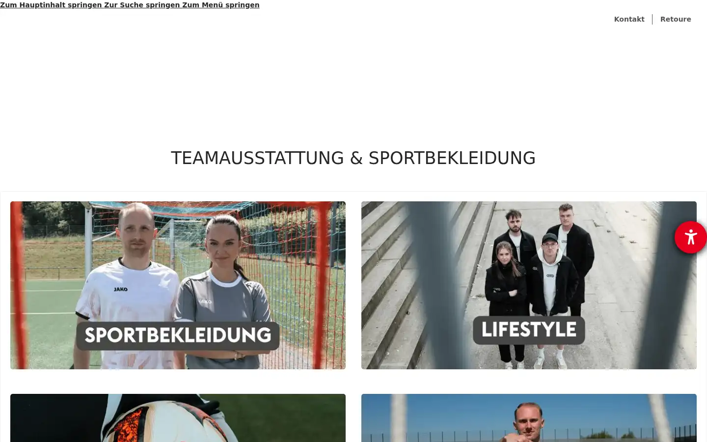 Screenshot of sport-kanze.de