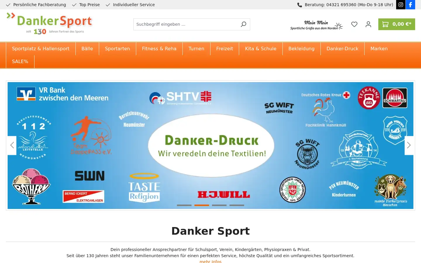 Screenshot of sport-redler.de