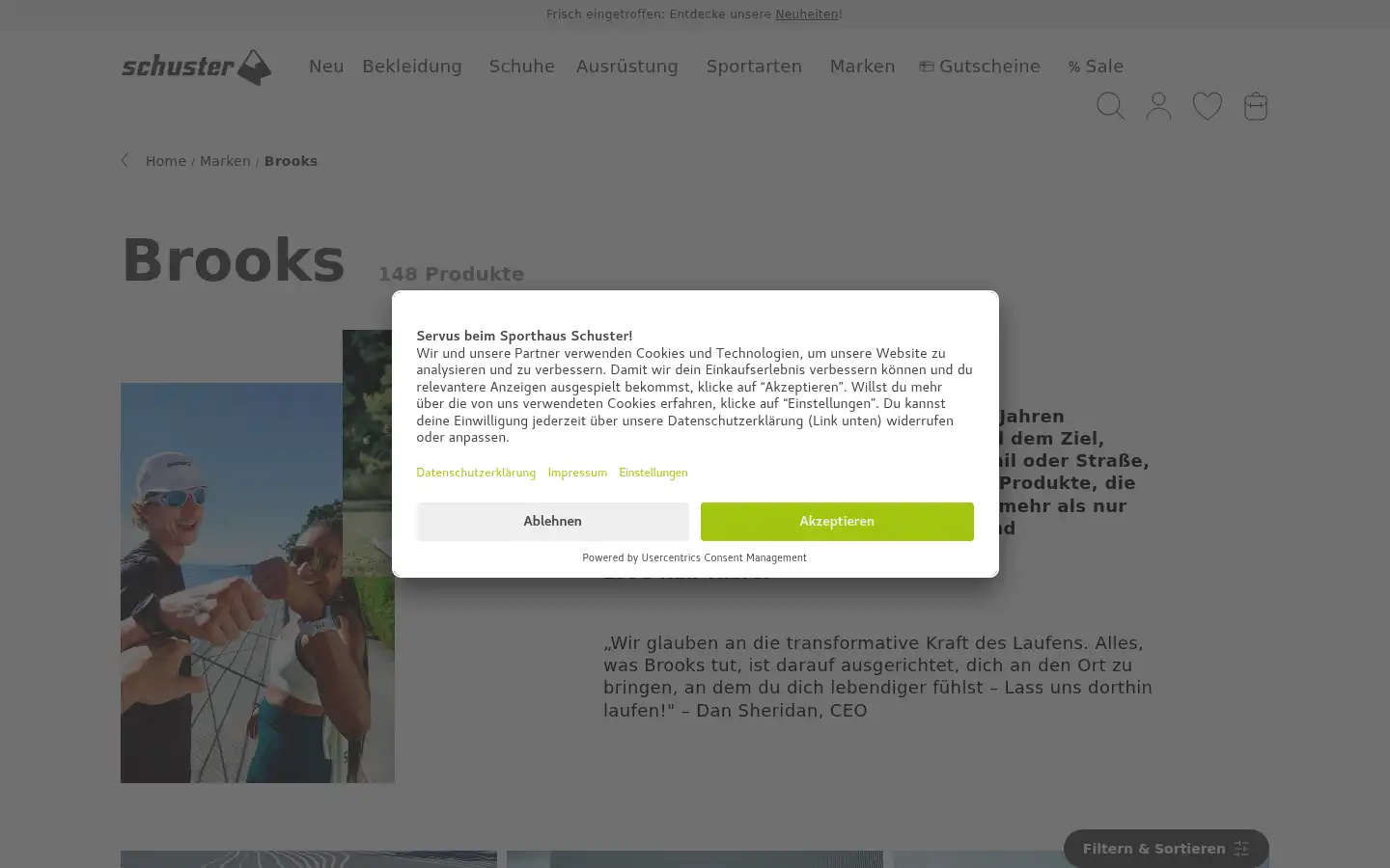Screenshot of sport-schuster.de