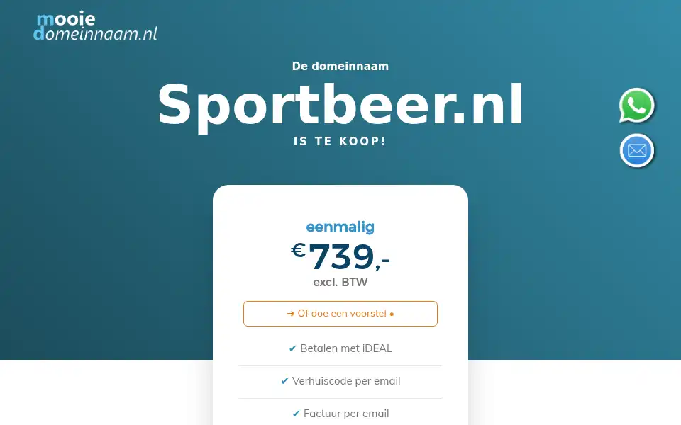 Screenshot of sportbeer.nl