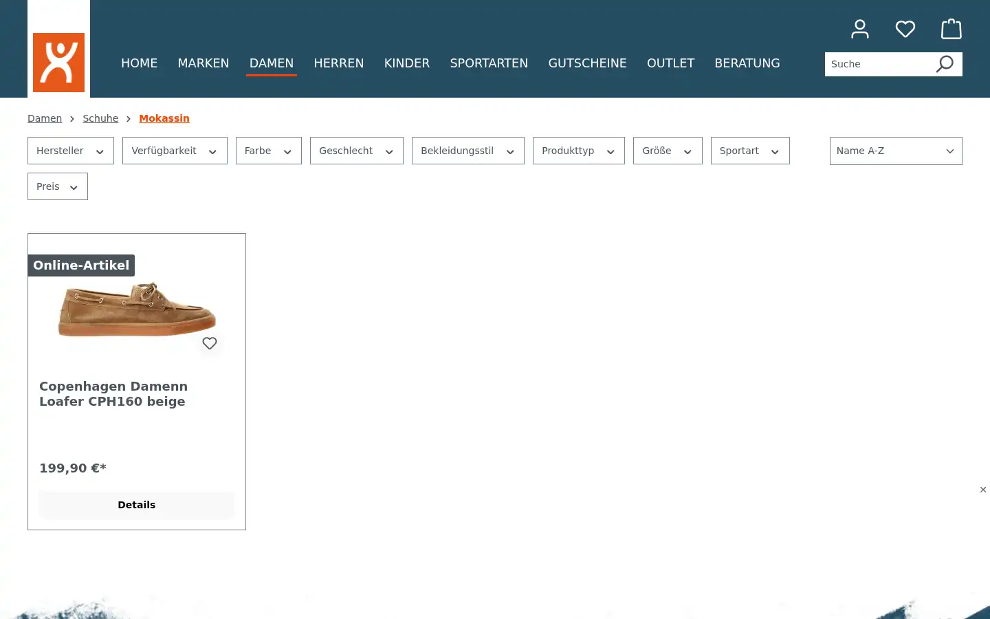 Screenshot of sportboerse-shop.de