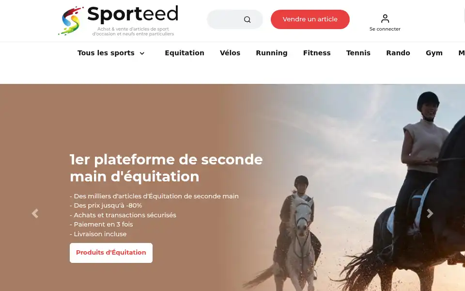 Screenshot of sporteed.fr