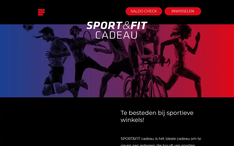 Screenshot of sportenfitcadeau.nl
