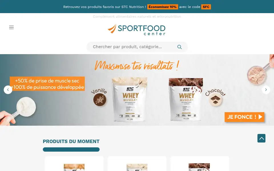 Screenshot of sportfood-center.com