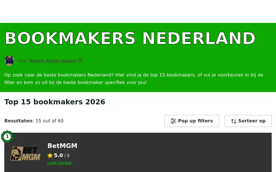Screenshot of sportgokken.eu