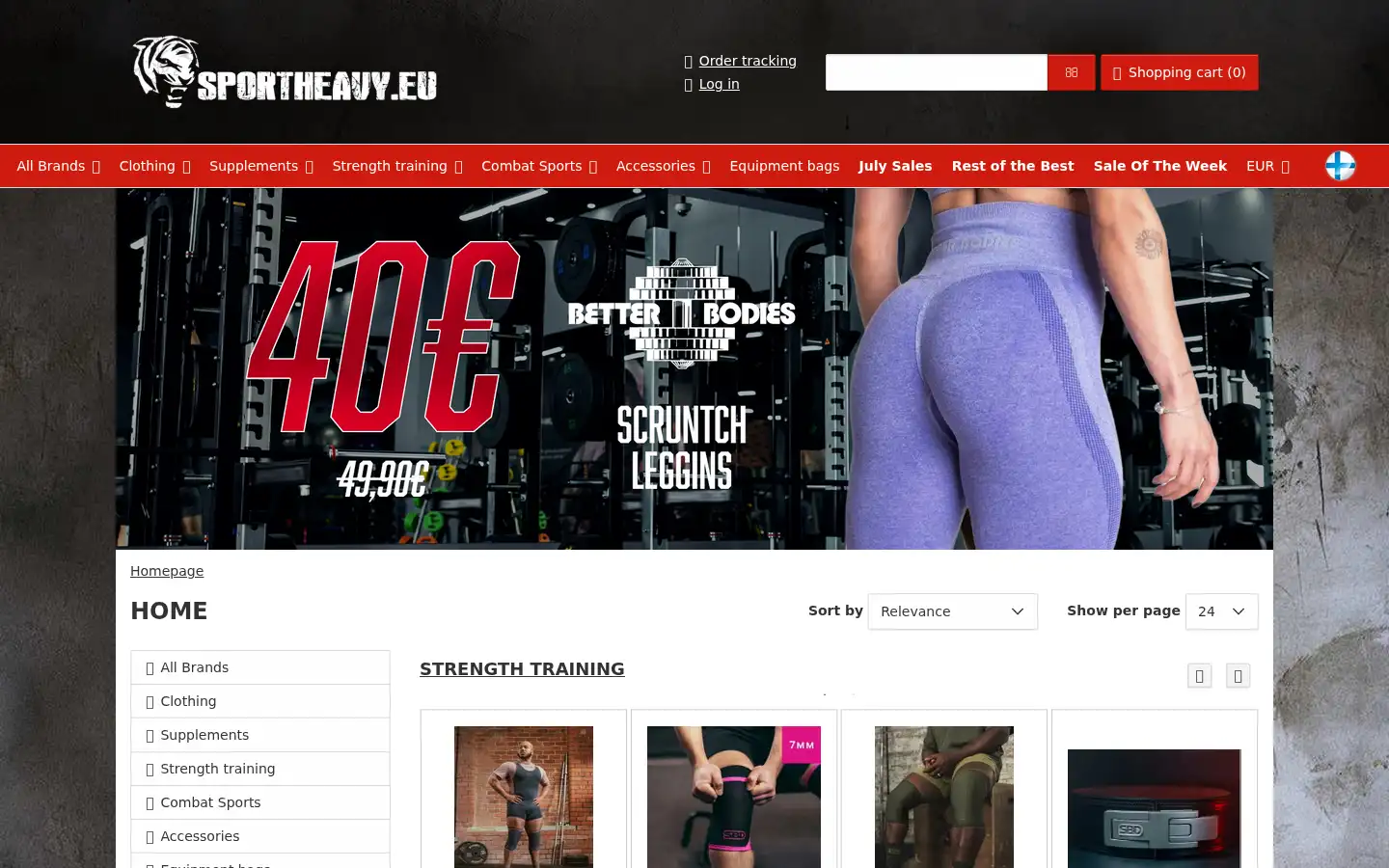 Screenshot of sportheavy.eu