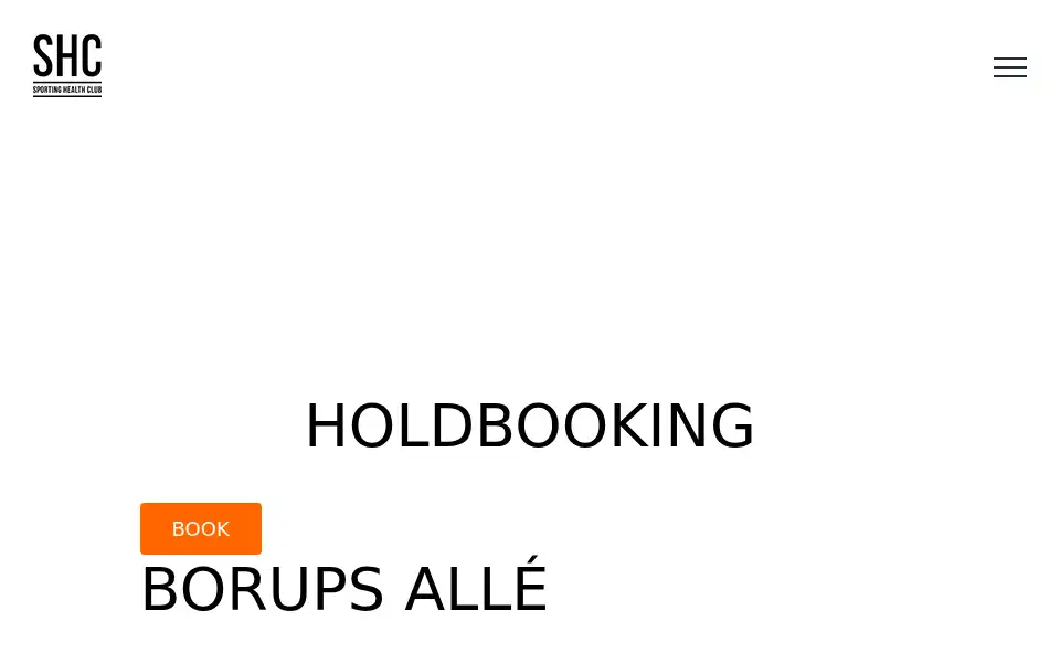 Screenshot of sportinghealthclub.dk