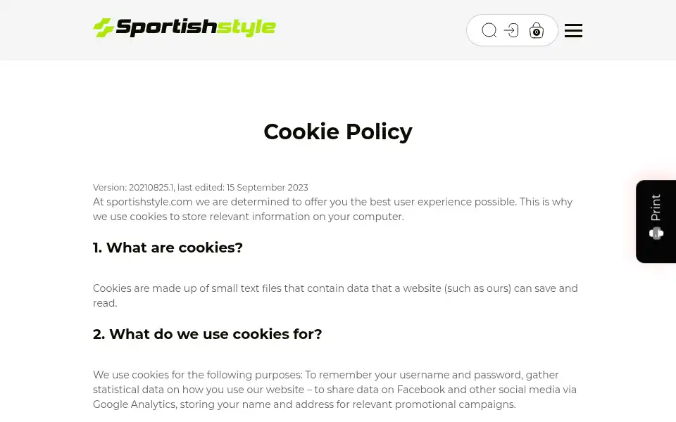 Screenshot of sportishstyle.com