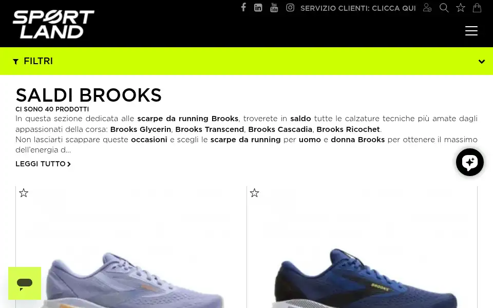 Screenshot of sportlandweb.it