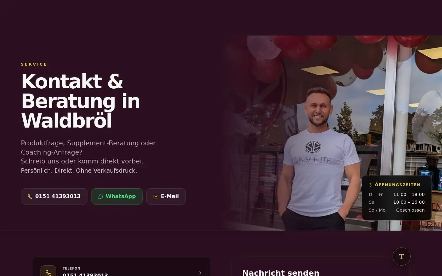 Screenshot of sportnahrung-mangold.de
