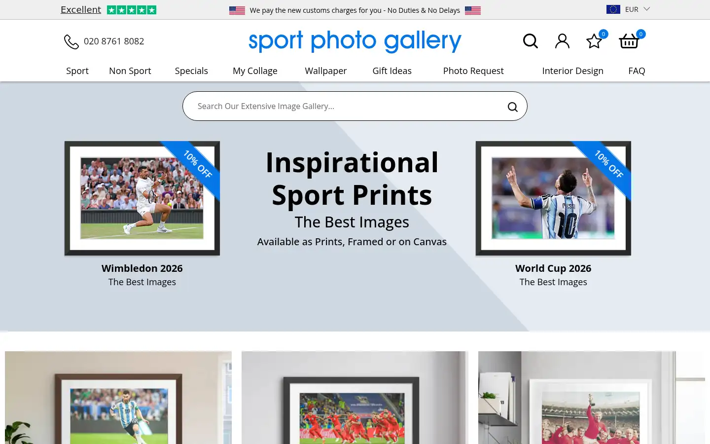 Screenshot of sportphotogallery.com
