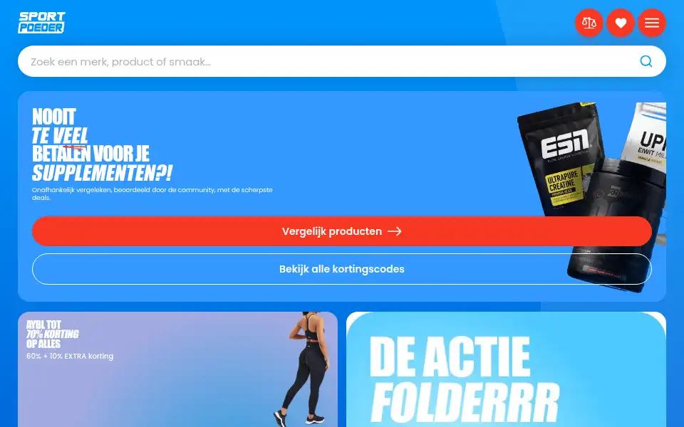 Screenshot of sportpoeder.nl