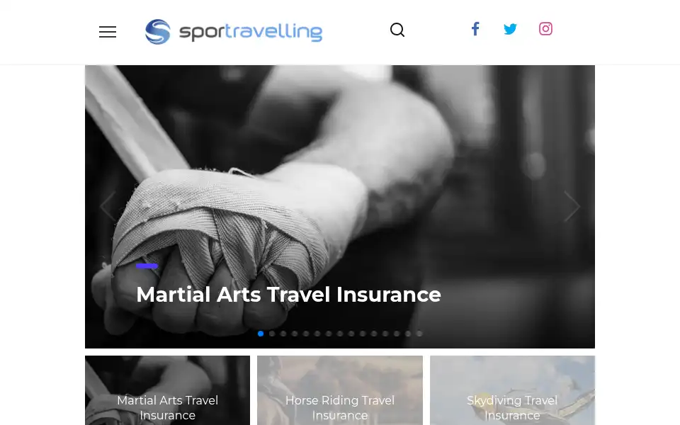 Screenshot of sportravelling.com