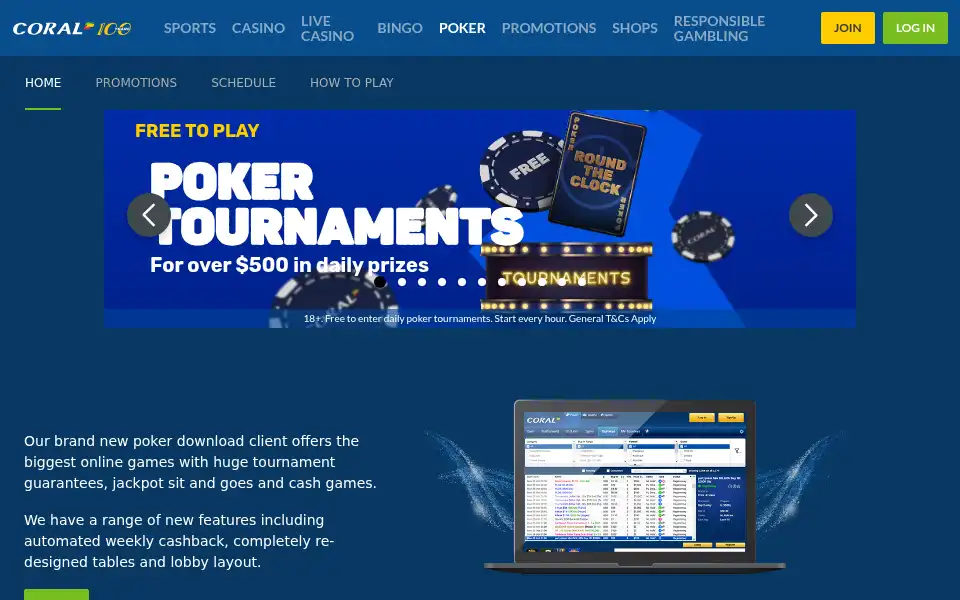 Screenshot of sports.coral.co.uk