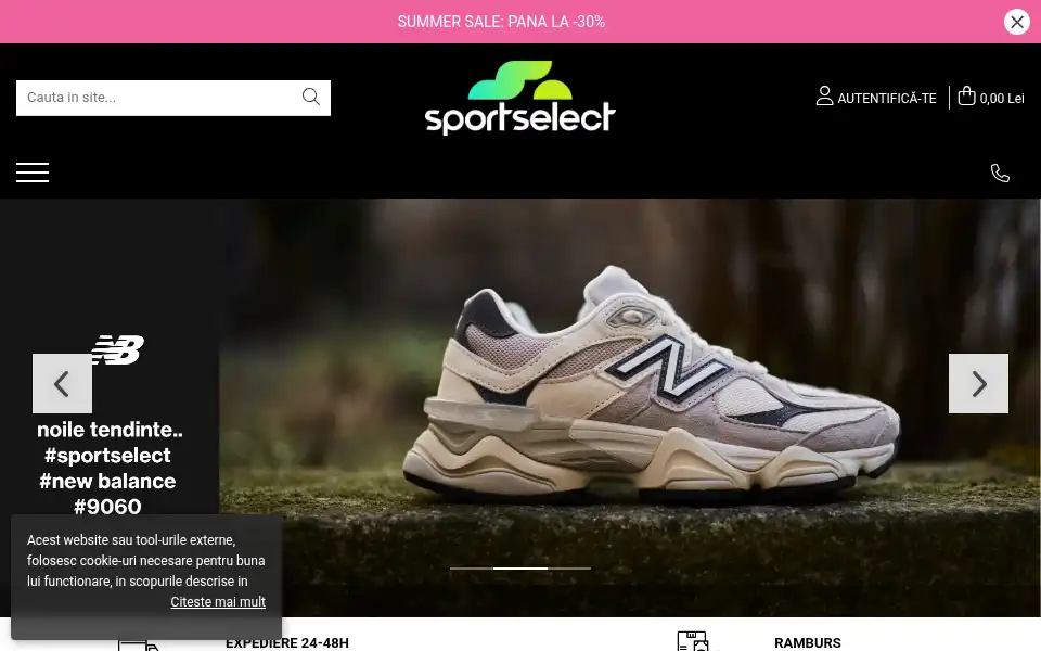 Screenshot of sportselect.ro
