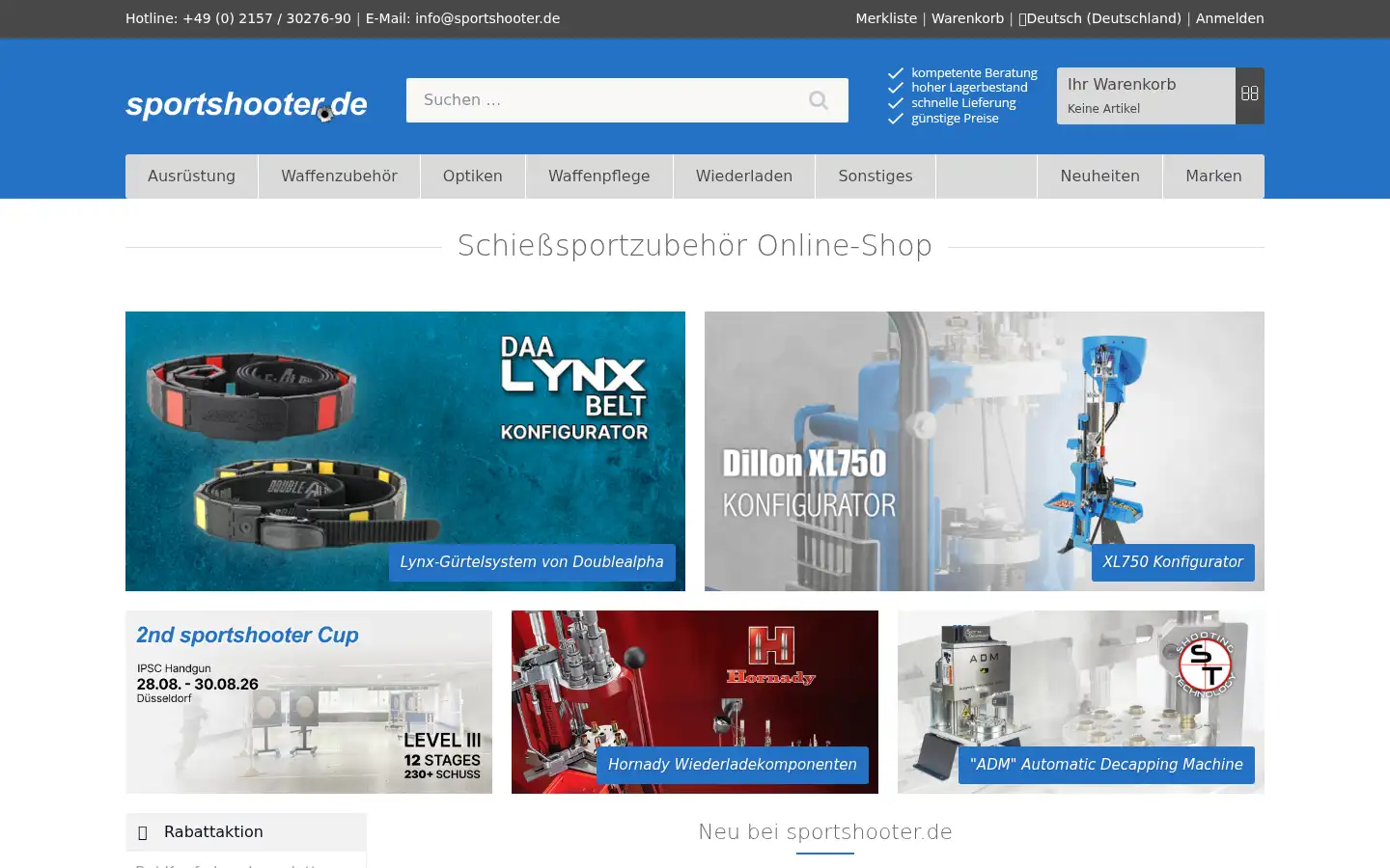 Screenshot of sportshooter.de