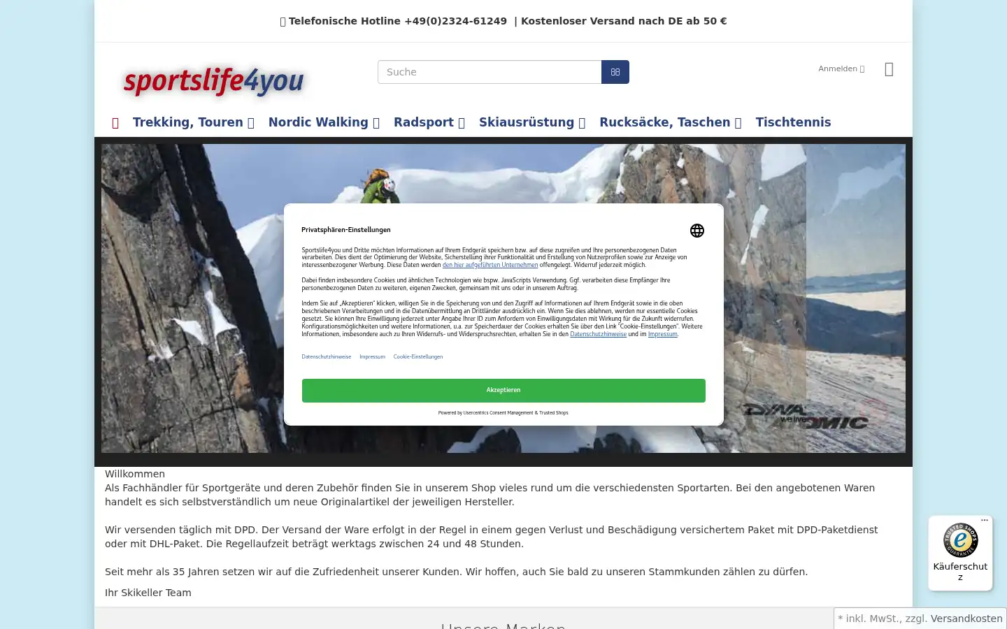 Screenshot of sportslife4you.de