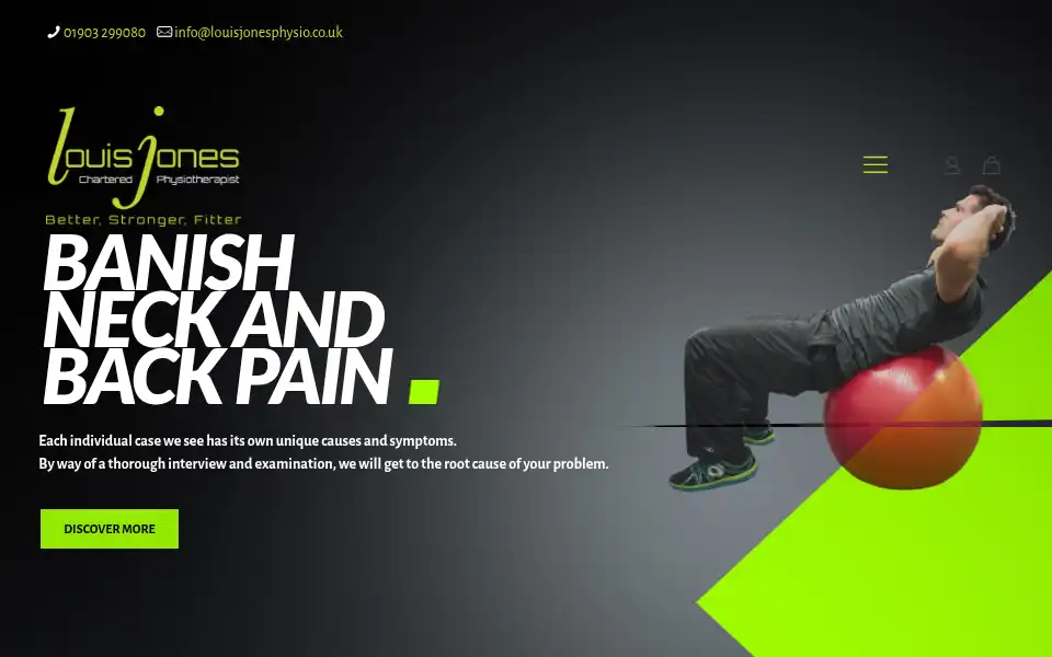 Screenshot of sportsphysioshoreham.co.uk