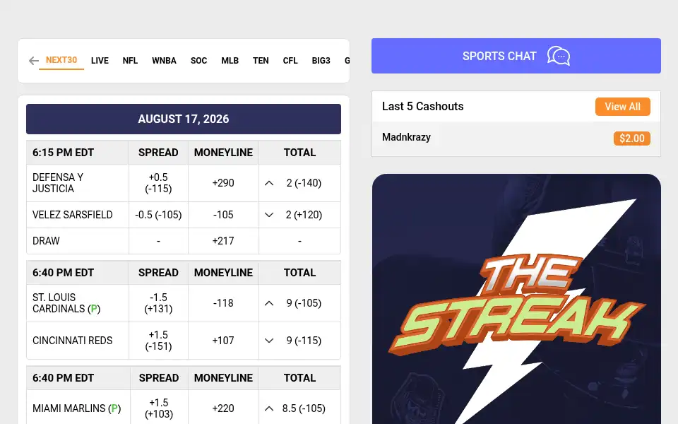 Screenshot of sportsplays.com
