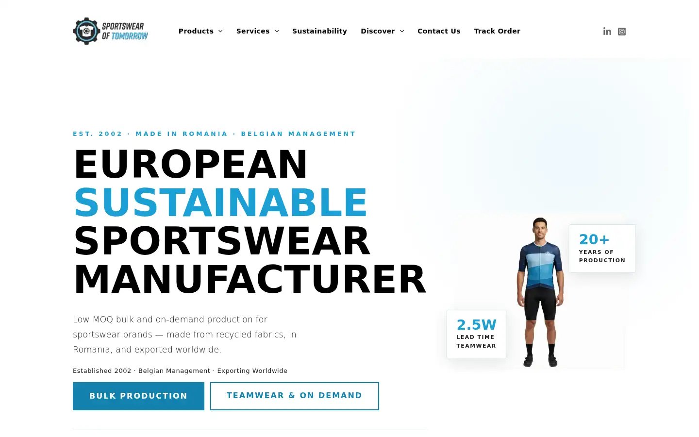 Screenshot of sportswearoftomorrow.com