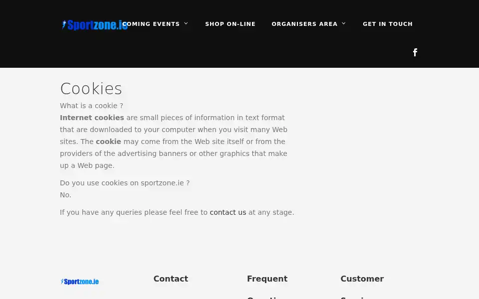 Screenshot of sportszone.ie