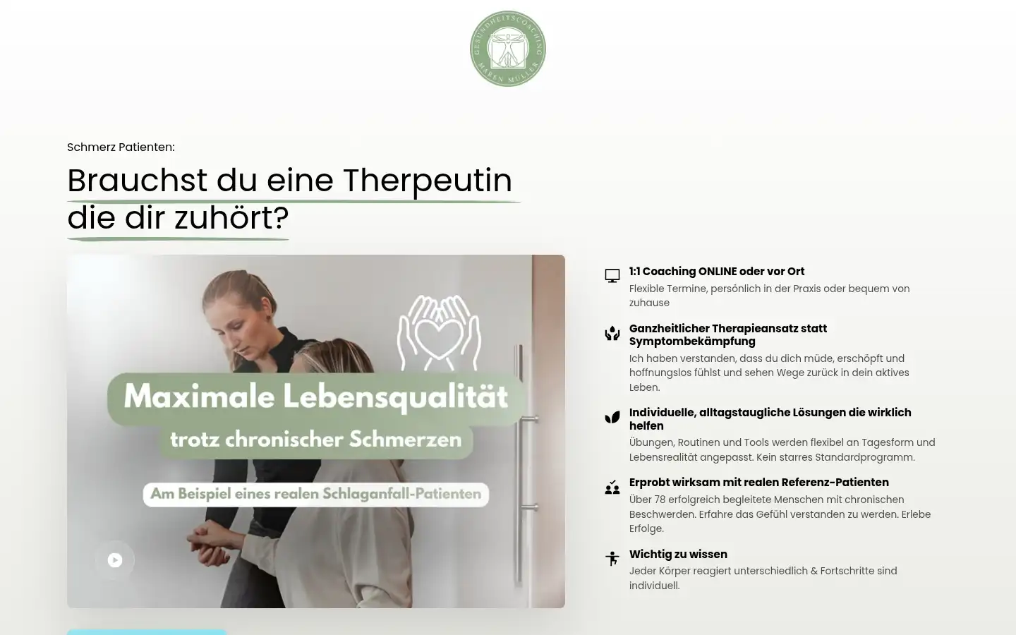 Screenshot of sporttherapie-maren.de
