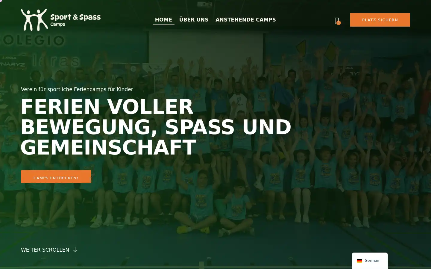 Screenshot of sportundspass.ch