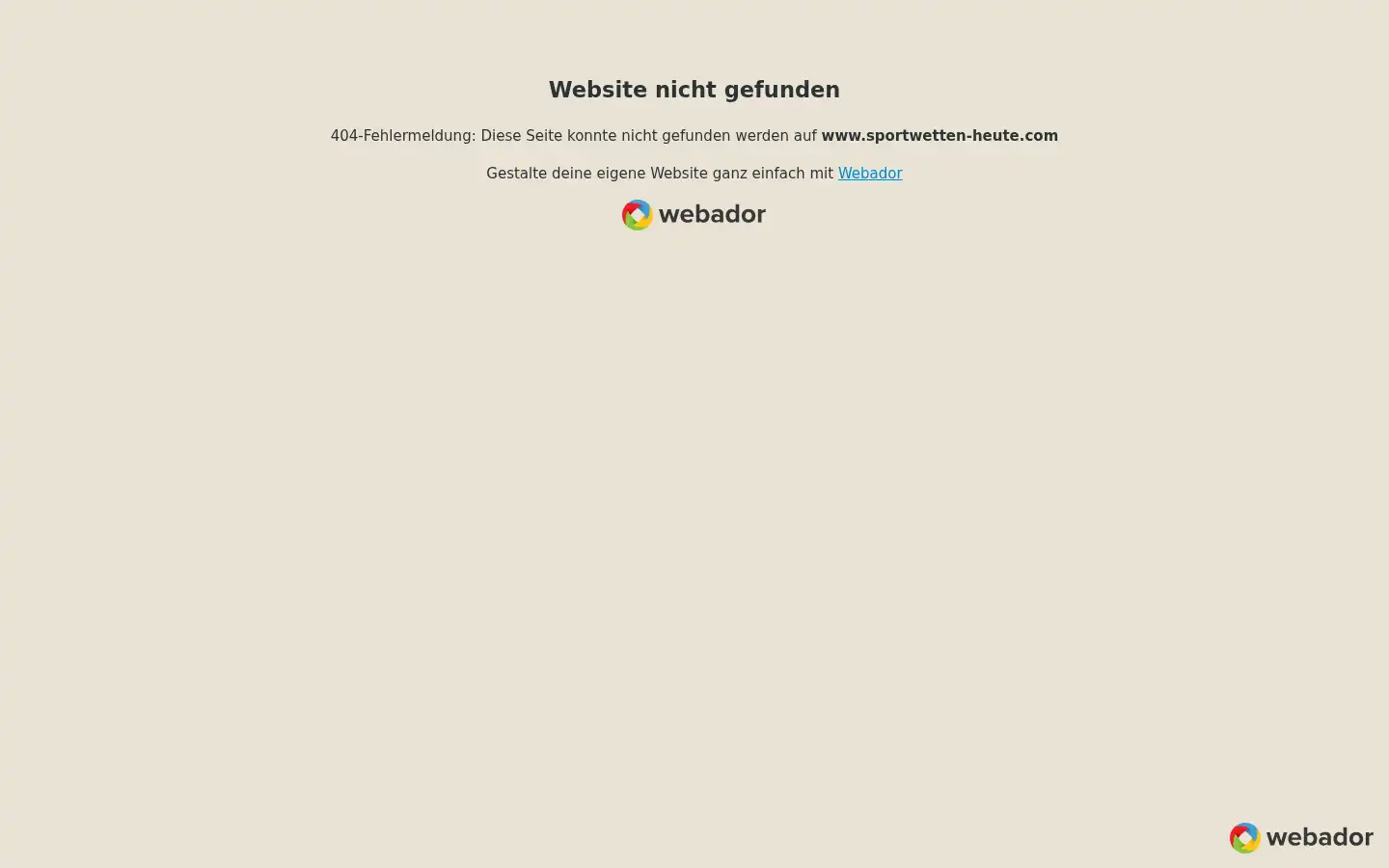 Screenshot of sportwetten-heute.com