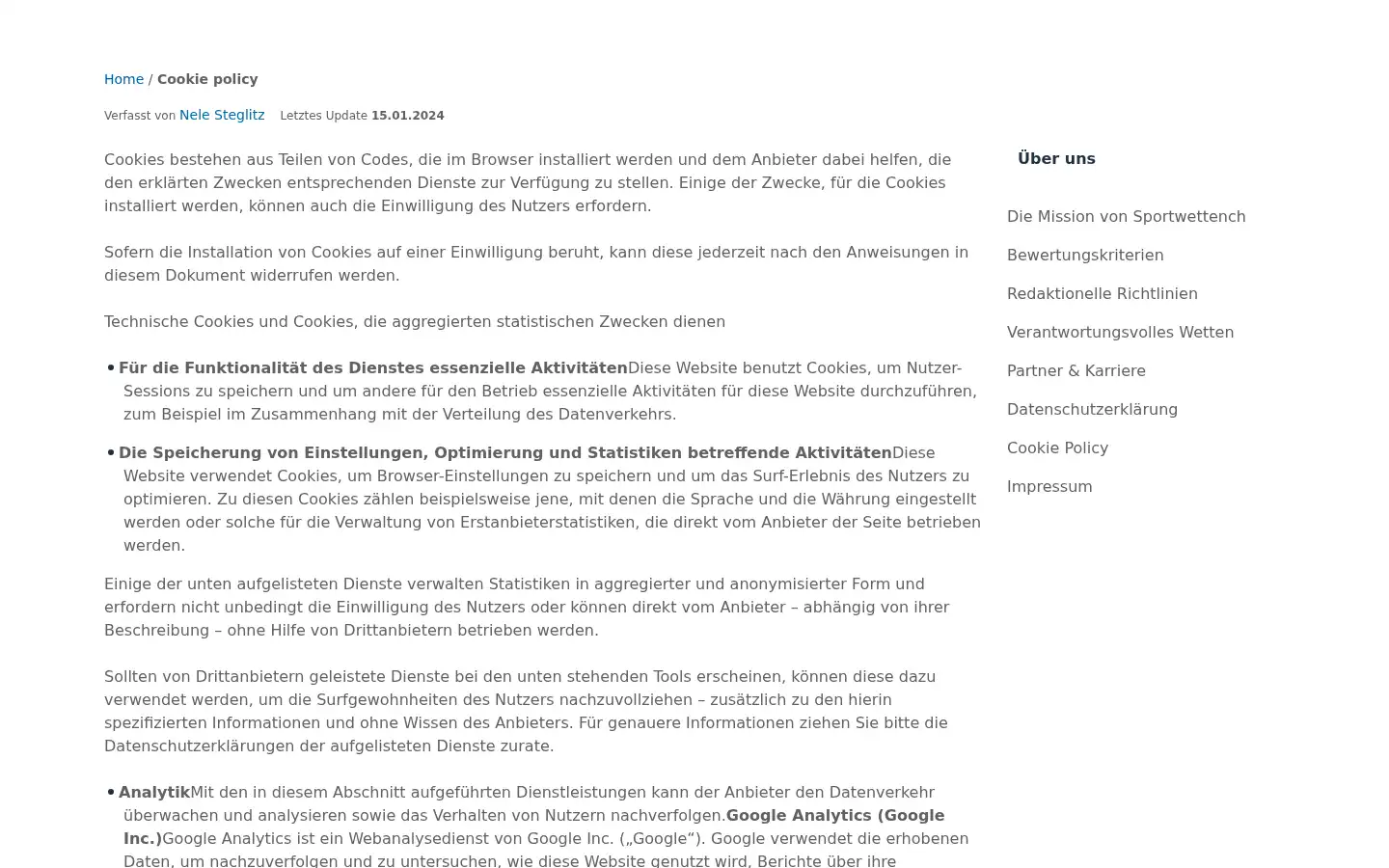 Screenshot of sportwettench.net