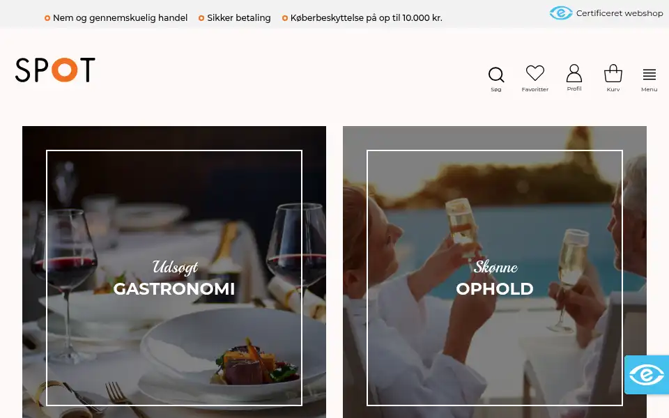 Screenshot of spotdeal.dk