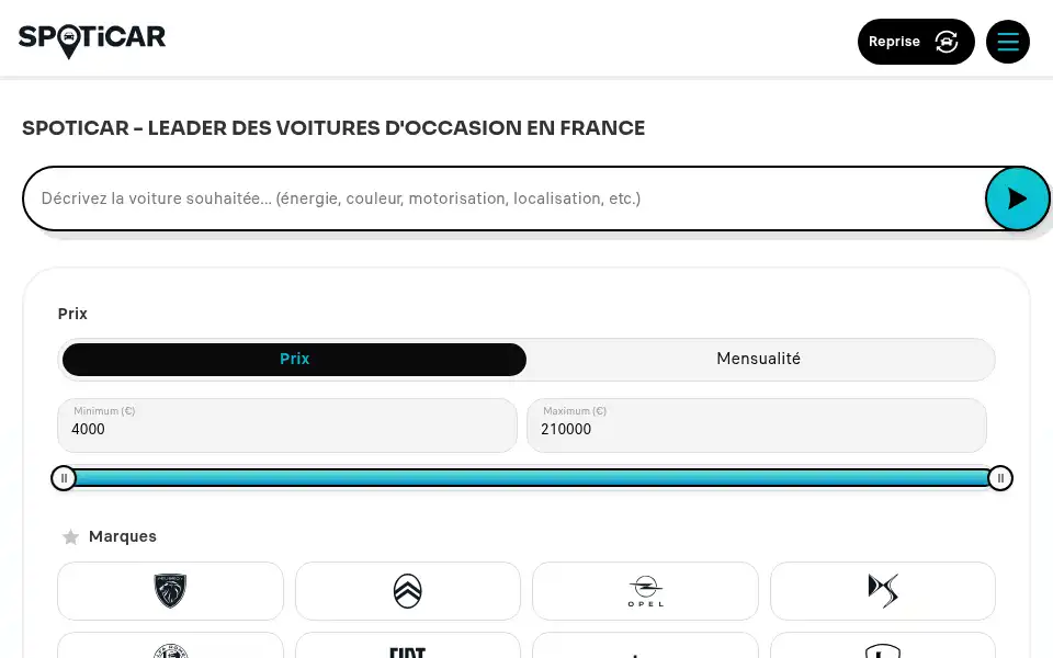 Screenshot of spoticar.fr