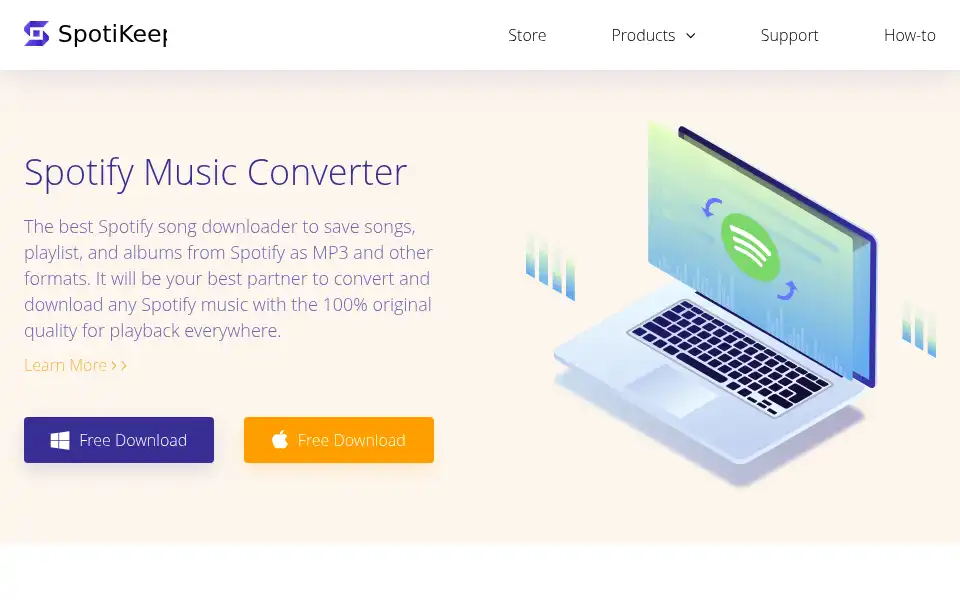 Screenshot of spotikeep.com