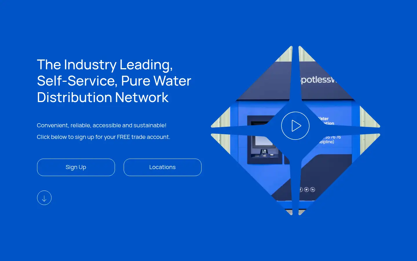 Screenshot of spotlesswater.co.uk