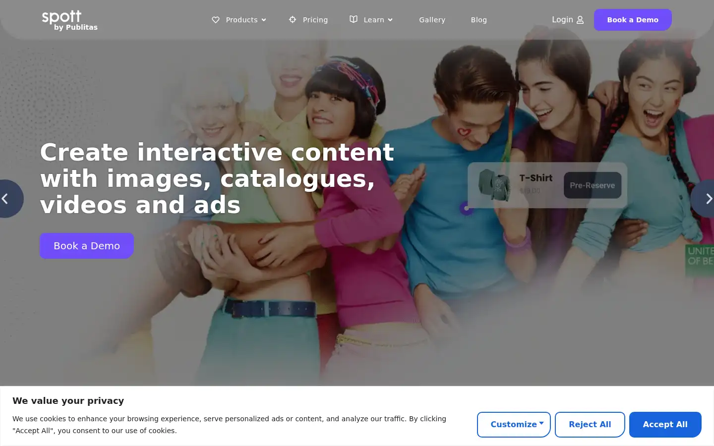 Screenshot of spott.ai